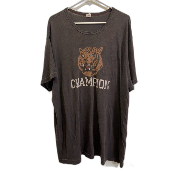 Vintage Todd Snyder x Champion Gray Single Stitch Tiger T Shirt Tee  Mens Sz 2XL - Picture 1 of 10